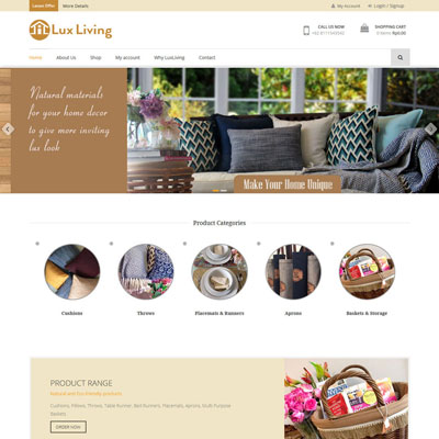 developed-luxliving21-ecommerce-website