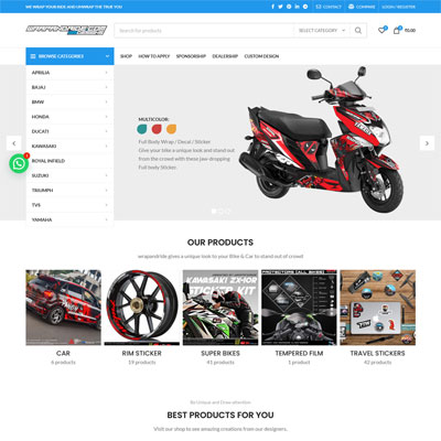 wrapandride-website-design