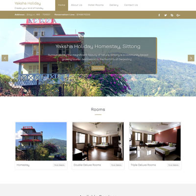 Yaksha Holiday-hotel website
